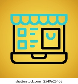 Online store vector design in eps 10