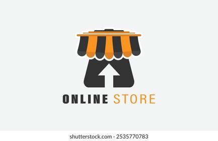 ONLINE STORE VECTOR DESIGN YELLOW AND BLACK