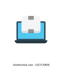 online store vector flat colour icon 