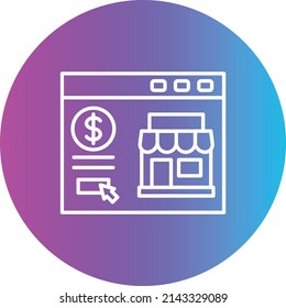 Online Store vector icon. Can be used for printing, mobile and web applications.
