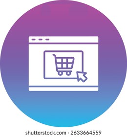 Online Store vector icon. Can be used for printing, mobile and web applications.