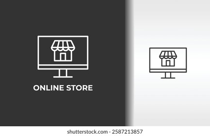 Online Store Vector, Icon Or Logo Sign Isolated Symbol Illustration