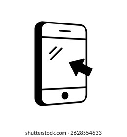 Ilustração de stock de ícone de vetor de loja online