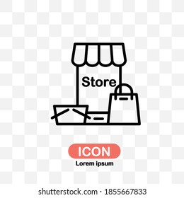 Online store, web store icon vector isolated on white background.