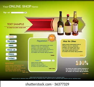 online store web template