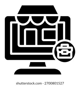 Elemento de icono de tienda en línea para diseño