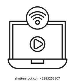 Online Streaming Icon Design For Personal And Commercial Use