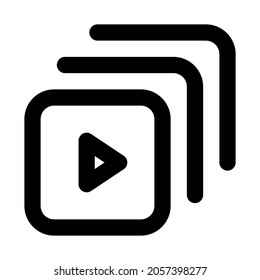 Online streaming platform media group curated list