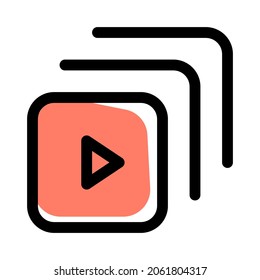 Online streaming platform media group curated list