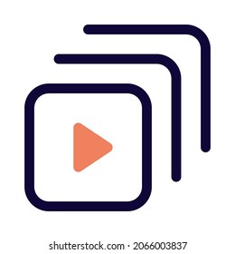Online streaming platform media group curated list