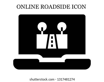 online Street icon. Editable online Street icon for web or mobile.