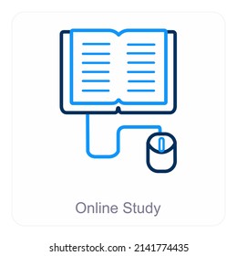 Konzept des Online-Studiengangs und des Bildungssymbols