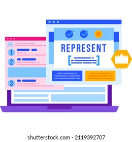 Online study self education icon. Train vocabulary skills vector. Grammar dictionary class, language learning