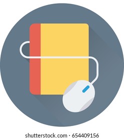 Online study Vector Icon
