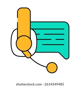 online support advice line icon vector. online support advice sign. isolated symbol illustration