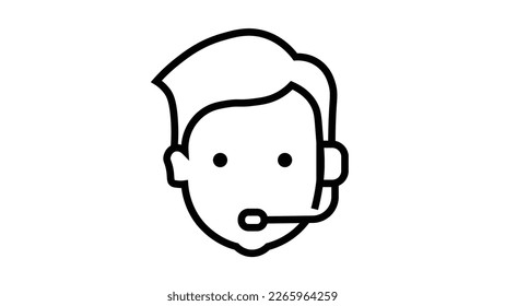 Online support app icon to help you any kind of app problem. Flat vector graphic.