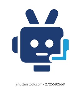 suporte online bot colorido ícone vetor design bom para web ou aplicativo móvel