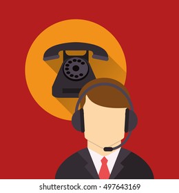 online support or call center related icons image