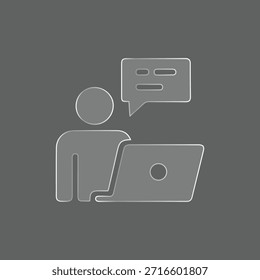 Online Support Customer Service Icon