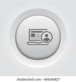 Online Support Icon. Business Concept