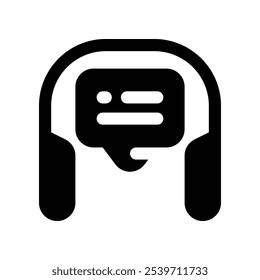 online support icon. vector glyph icon for your website, mobile, presentation, and logo design.