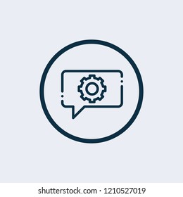 Online support icon. Vector illustration
