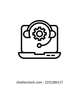 Online Support  icon in vector. Logotype