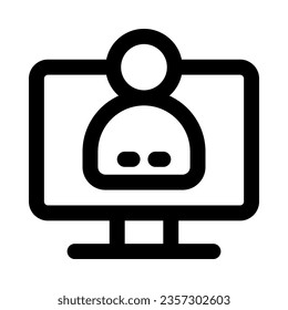 icono de asistencia en línea para tu sitio web, móvil, presentación y diseño de logotipo.
