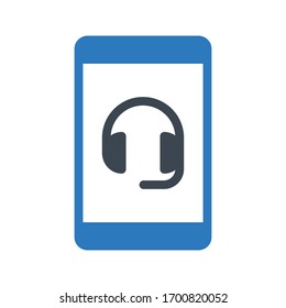 online support vector glyph color icon 