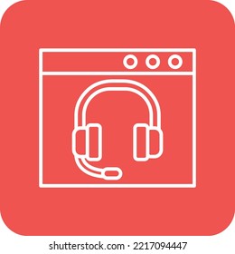 Online Support vector icon. Can be used for printing, mobile and web applications.