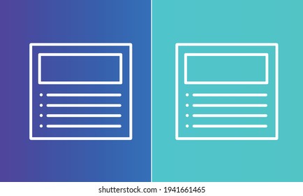 Online Survey Form-Icon. Vector Illustration.