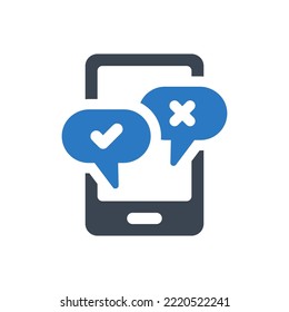 Online survey icon (Vector illustration)