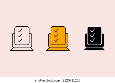 online survey icons  symbol vector elements for infographic web