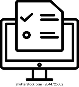 Online Survey Isolated Vector icon which can easily modify or edit

