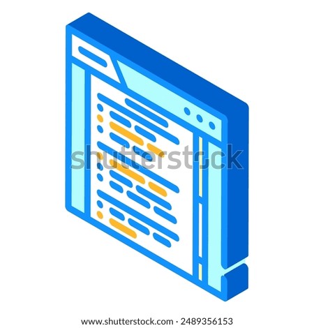 online survey isometric icon vector. online survey sign. isolated symbol illustration