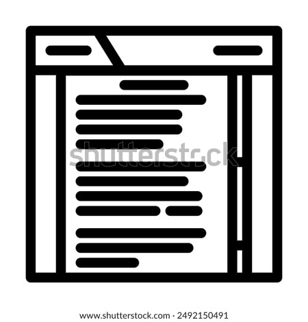 online survey line icon vector. online survey sign. isolated contour symbol black illustration