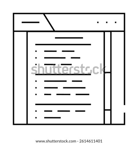 online survey line icon vector. online survey sign. isolated contour symbol black illustration