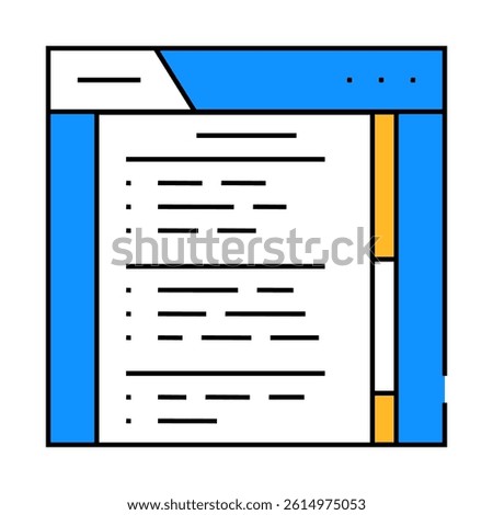 online survey line icon vector. online survey sign. isolated symbol illustration