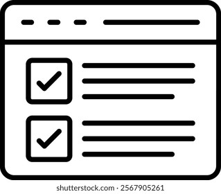 Online Survey vector icon. Can be used for printing, mobile and web applications.