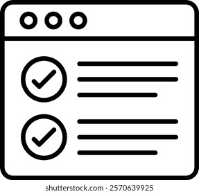 Online Survey vector icon. Can be used for printing, mobile and web applications.