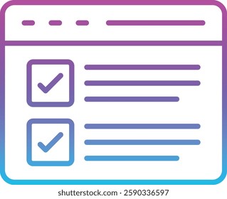 Online Survey vector icon. Can be used for printing, mobile and web applications.