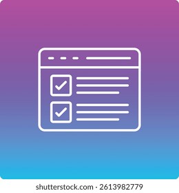 Online Survey vector icon. Can be used for printing, mobile and web applications.