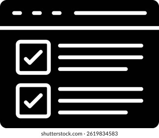 Online Survey vector icon. Can be used for printing, mobile and web applications.