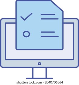 Online Survey Vector Icon which can easily modify or edit