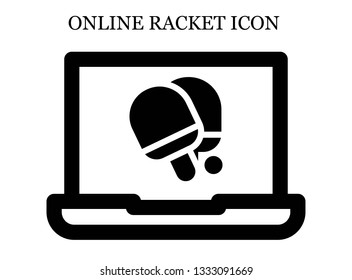 online Table tennis icon. Editable online Table tennis icon for web or mobile.