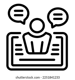 Online tablet icon outline vector. Game play. Computer gamer