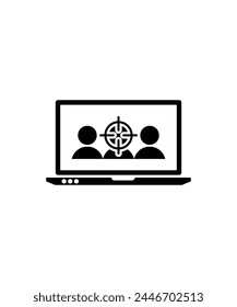 online target icon, vector best flat icon.