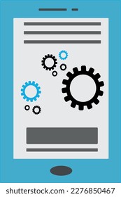 Icono de soporte técnico en línea. buscar una solución a un problema en Internet