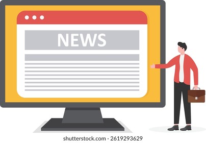Online technology.Online news search and reading, news updates, information online, surfing in social media, calendar on smartphone.

