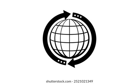 Online Telecommunications , black isolated silhouette